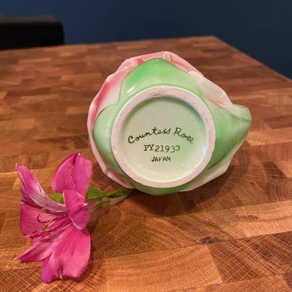 Vintage 1950s Countess Rose Creamer with original label - Made in Japan - Picture 5 of 6